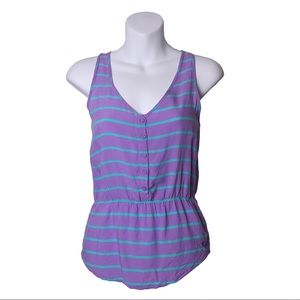 Roxy | Purple & Blue Striped Tank Top XS